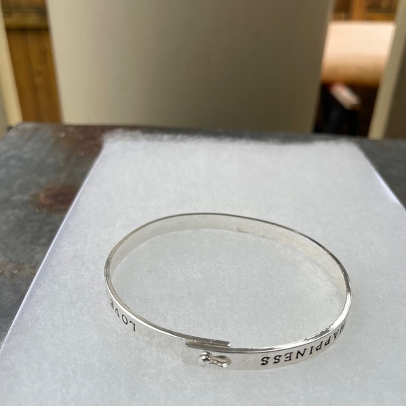 Stainless Steel Peace Hope Serenity Faith, etc. Bracelet - Picture 3 of 3